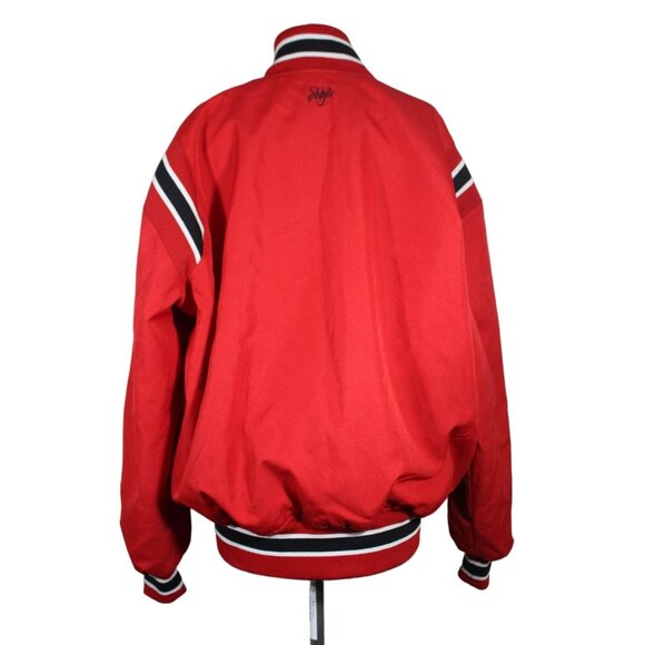 Victory Custom Athletic men's snap front fleece lined baseball varsity jacket M - Picture 3 of 14